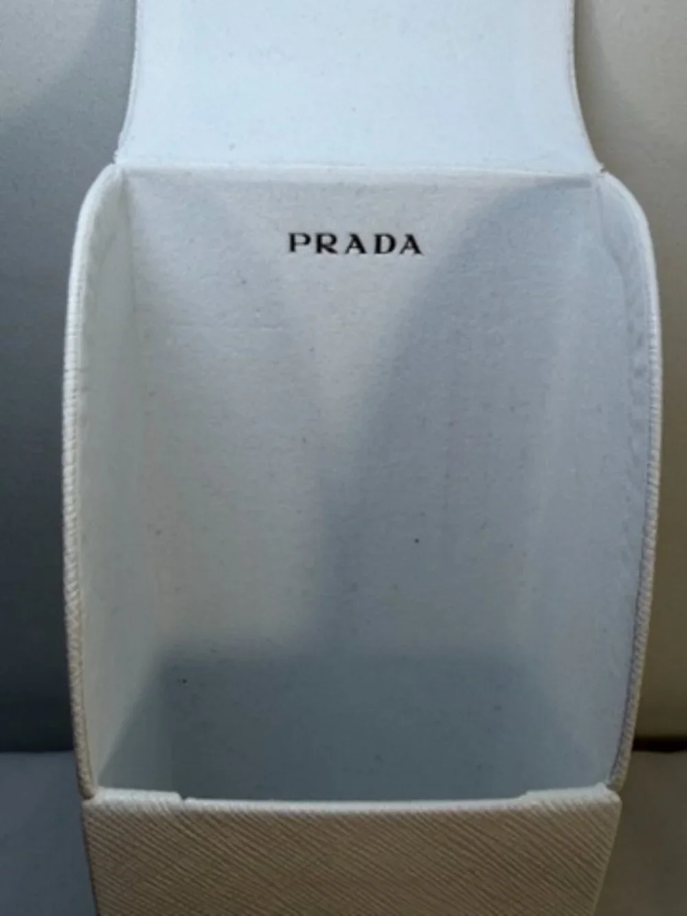 PRADA Flip Top Large Hardshell Sunglass Glasses Case White